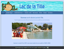 Tablet Screenshot of lacdelatille.net